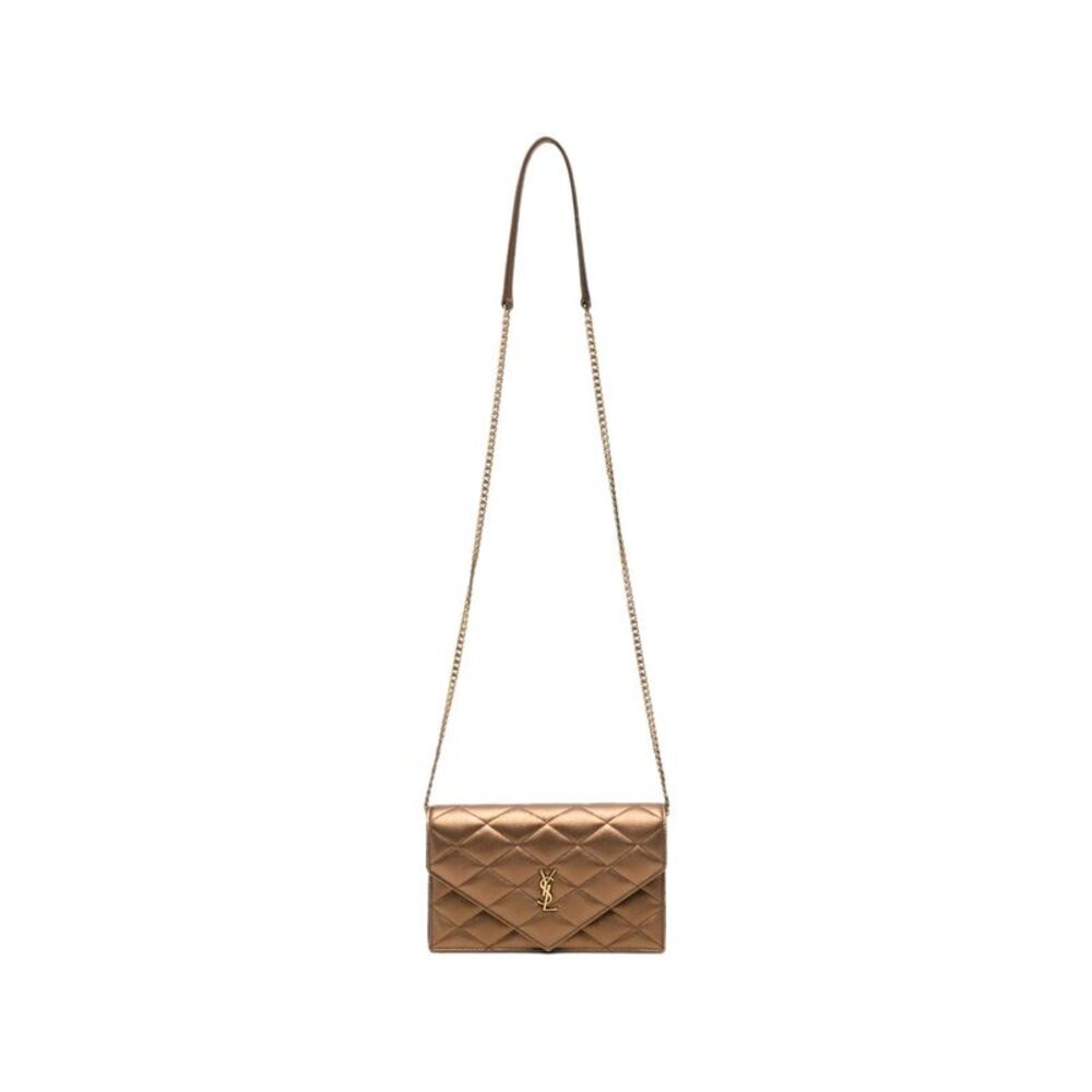 Saint Laurent Brown Satchels & Cross Body Bags Women